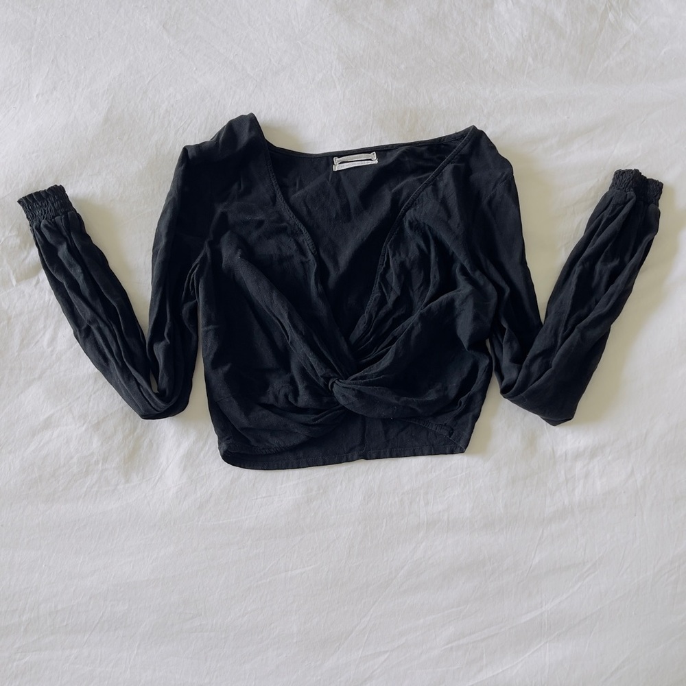 Urban Outfitters Twist Knot Cropped Tee